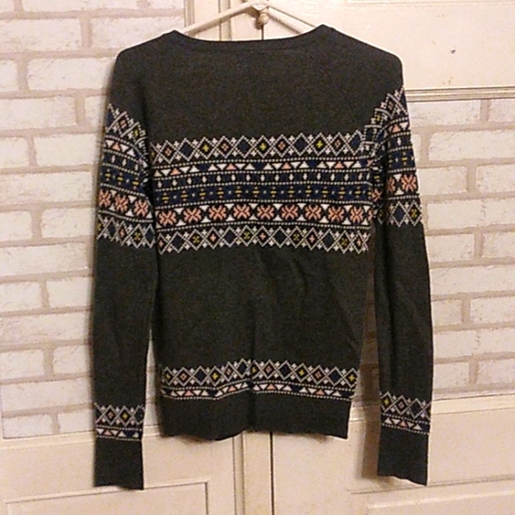 Merona women's small button up sweater gray (J3) - Picture 3 of 3